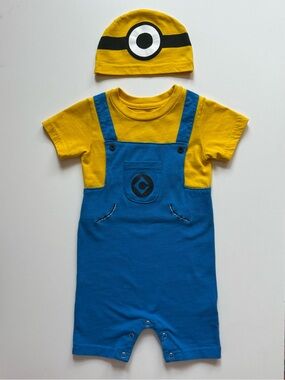 Universal Studios Despicable Me Minion Costume Onesie, Blue/Yellow - Size 24M